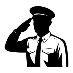 Vector simple black and white line drawing of a flower with four rounded petals