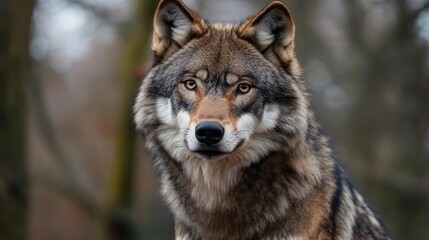 Fototapeta premium Wolves often appear in stories and fairy tales.