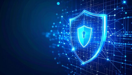 Cyber Security Shield with Digital Protection. (4)