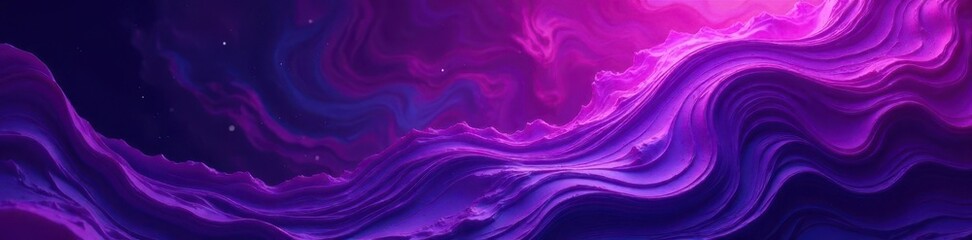 Deep violet abstract swirls, textured wallpaper, ink, mood, decor