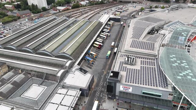 aerial view of Paragon bus station. Hull interchange. Ferensway. Kingston upon hull 
