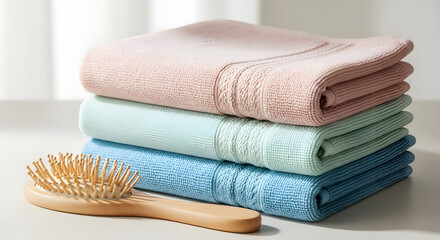 Natural bathroom counter detail