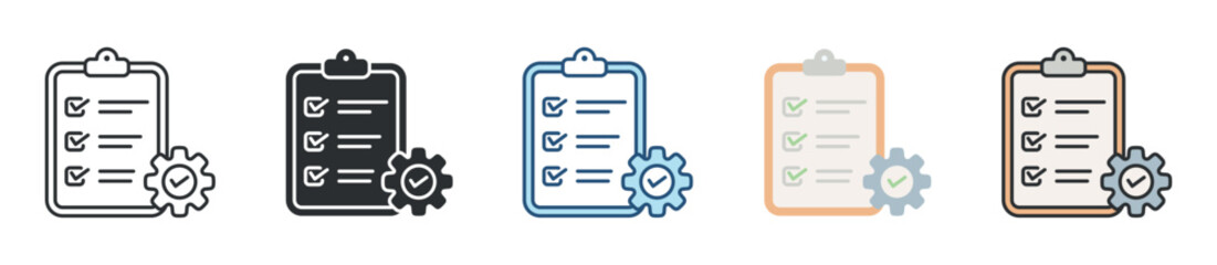 Requirement Icon Set Multiple Style Collection