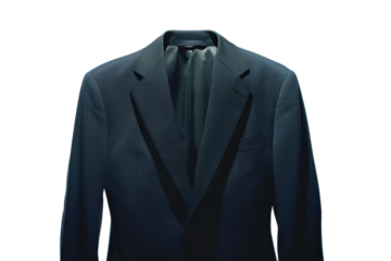 Stylish navy blue jacket with professional look for business meetings.