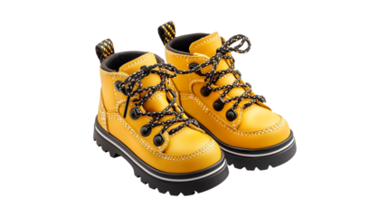 PNG a pair of yellow waterproof boots by business on a transparent background