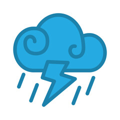 Storm icon design template