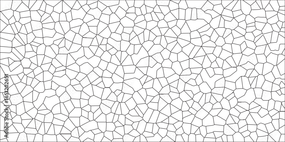 Poster abstract geometric cellular pattern with organic shapes and voronoi diagram style for creative desig