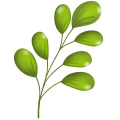 Obraz premium Illustration of tree leaves