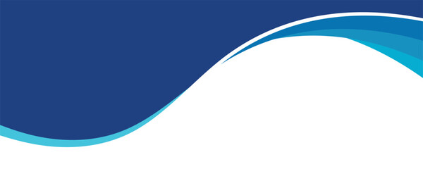 abstract blue wave banner