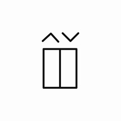 elevator up down icon sign vector © Kauz
