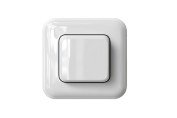  Double Panel Modern Light Switch with Brushed Metal Finish, Angled Perspective, Transparent Background