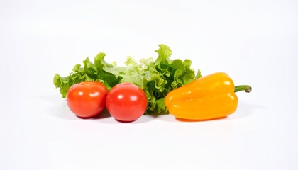 Vegetables background. isolated on white background
