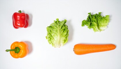 Vegetables background. isolated on white background 
