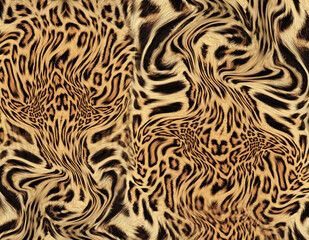 Leopard skin pattern texture; Fashionable print
