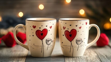 Mugs with an inscription for lovers