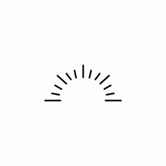 dashboard gauge meter icon sign vector