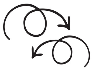 vector illustration of arrow icon with line 