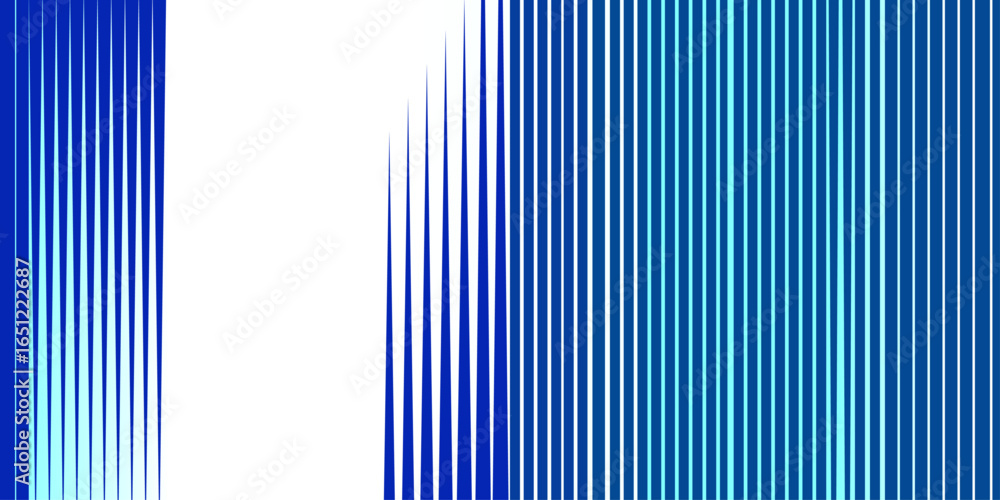 Poster abstract gradient blue line halftone pattern texture. vector radial striped background for retro, gr