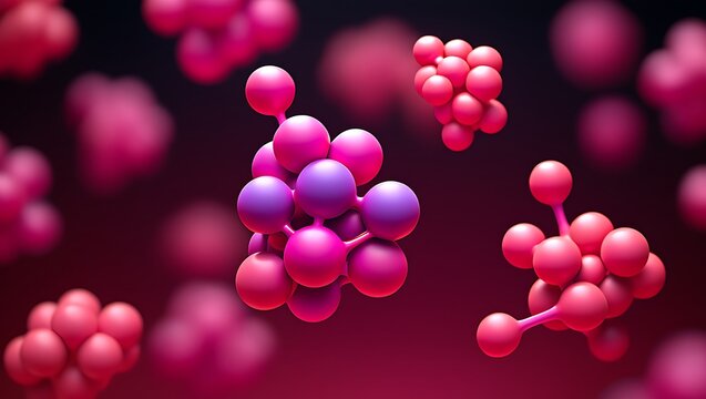 easter eggs on pink background