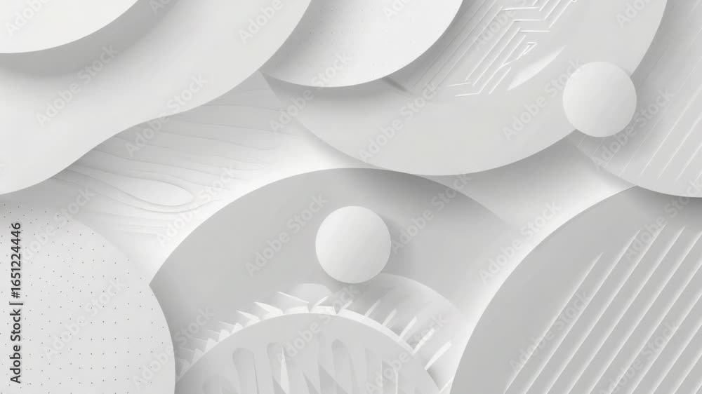 Poster a minimalist design featuring interconnected circles and lines on a white background