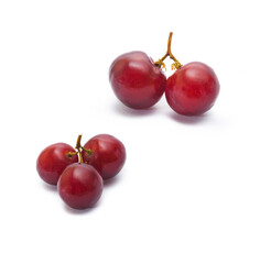 cherries on white background