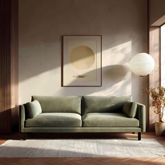 Harmony of Korean traditional beauty and modern design, home interior design, apartment interior design, living room design