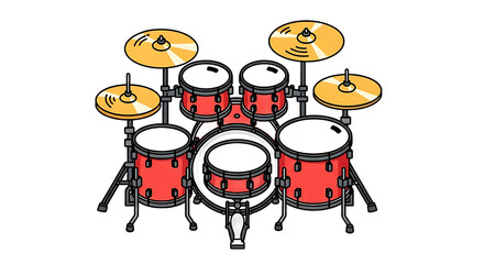 Obraz premium Drum set for a band