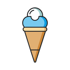 Ice Cream Cone Vector Illustration
