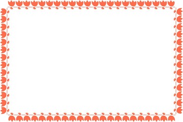 Simple Frame with White Background, Border Frame, Photo Frame, Amaizing Style Frame, Unique Red Frame