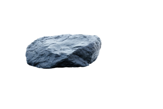Rough blue rock with sharp natural edges and curves - Powered by Adobe