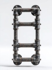 Industrial pipe letter "B