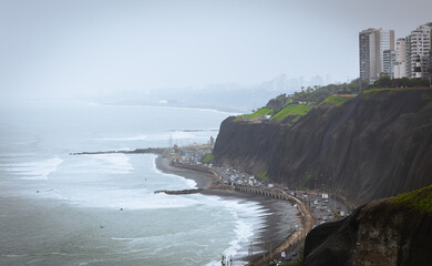 Die K&uuml;stenlinie von Lima, Peru