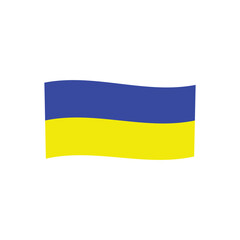 Ukraine national flag. National of the Ukrainian Flag emblem graphic illustration.