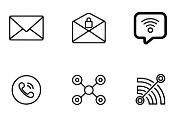 Share link ux ui user interface provide vector icon. Web and app icon in flat filled and outline stroke line art