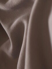 Elegant Silky Beige Fabric Background
