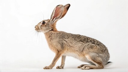 Obraz premium Jackrabbit on studio background