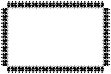 Simple Black Frame with White Background, Border Frame, Photo Frame, Unique Style Frame, Unique Frame