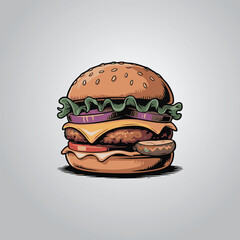 burger vector illustration