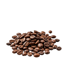Naklejka premium Isolated Pile of Coffee Beans Kitchen Counter Food Photography Natural Light Close-Up Aroma and Freshness
