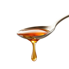 Isolated Action of Spoon Dripping Honey in Kitchen Setting Close-up View Culinary Art Warm Environment