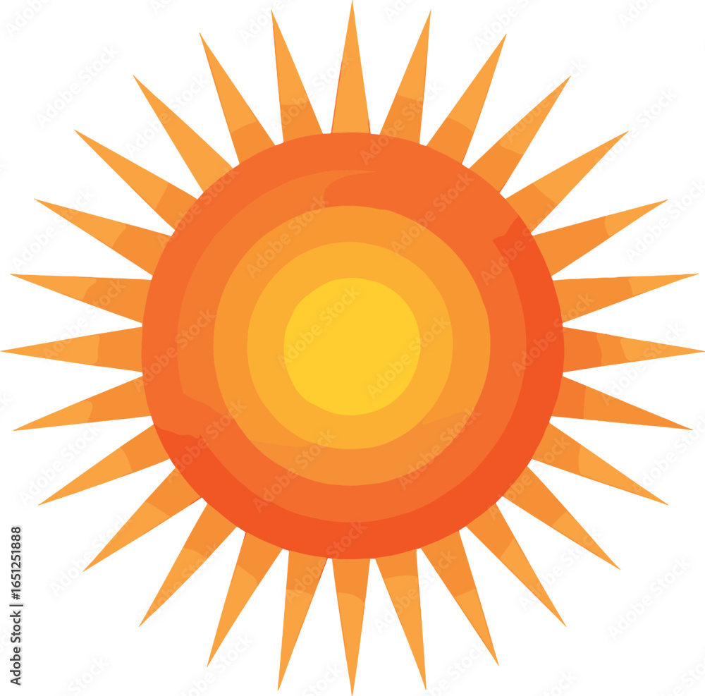 Poster radiant sunburst design vector: vibrant abstract circular patterns with warm gradient hues