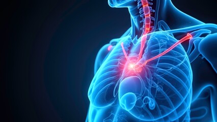 Chest medical art display