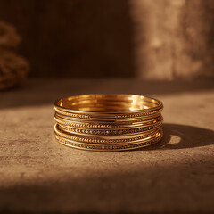 wedding rings on the table