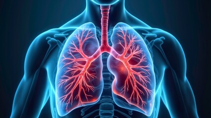 Lung Medical Art Display