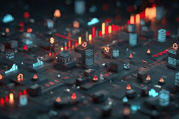 Abstract digital city