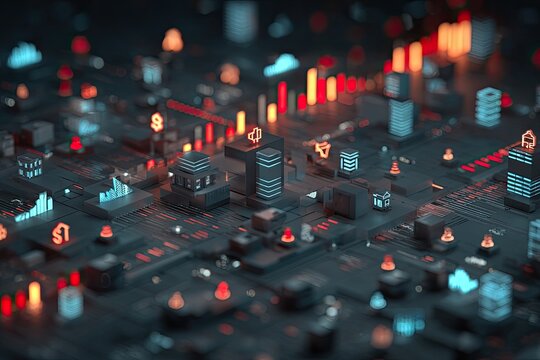 Abstract digital city