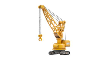 Yellow Crawler Crane Heavy Lifting Machine Construction Equipment