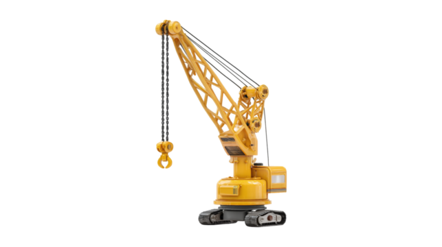 Yellow Crawler Crane Heavy Lifting Machine Construction Equipment