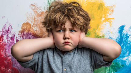 Disruptive, Impulse-Control, and Conduct. Disorders Depicting Emotional Turmoil and Behavioral Challenges. Global Developmental Delay, Intellectual Developmental Disorder - Children Mental Health