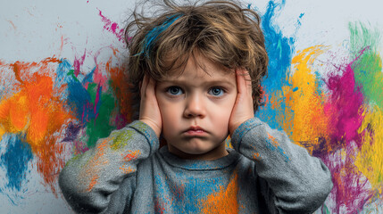 Disruptive, Impulse-Control, and Conduct. Disorders Depicting Emotional Turmoil and Behavioral Challenges. Global Developmental Delay, Intellectual Developmental Disorder - Children Mental Health